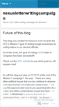 Mobile Screenshot of nexusletterwritingcampaign.wordpress.com
