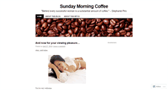 Desktop Screenshot of coffeeonsundays.wordpress.com