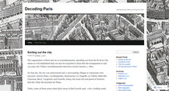 Desktop Screenshot of decodingparis.wordpress.com