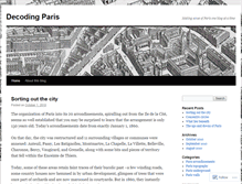 Tablet Screenshot of decodingparis.wordpress.com