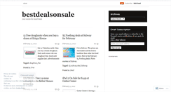 Desktop Screenshot of bestdealsonsale.wordpress.com