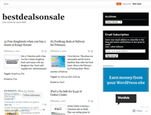 Tablet Screenshot of bestdealsonsale.wordpress.com