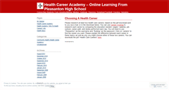 Desktop Screenshot of healthcareerfans.wordpress.com