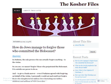 Tablet Screenshot of kosherfiles.wordpress.com