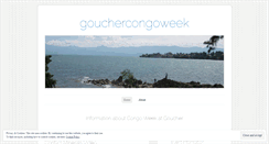 Desktop Screenshot of gouchercongoweek.wordpress.com