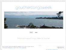 Tablet Screenshot of gouchercongoweek.wordpress.com