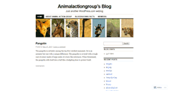 Desktop Screenshot of animalactiongroup.wordpress.com