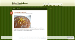 Desktop Screenshot of bolosmariaferro.wordpress.com