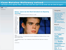 Tablet Screenshot of casenataleehollowaysolved.wordpress.com