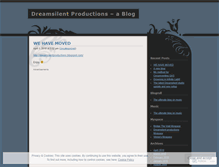 Tablet Screenshot of dreamsilentproductions.wordpress.com