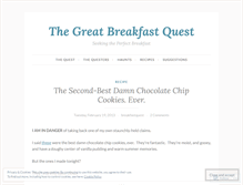 Tablet Screenshot of breakfastquest.wordpress.com