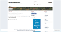 Desktop Screenshot of mynaturenotes.wordpress.com