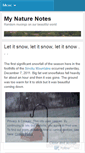 Mobile Screenshot of mynaturenotes.wordpress.com