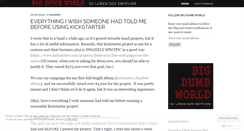 Desktop Screenshot of bigdumbworld.wordpress.com