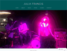 Tablet Screenshot of juliafrancis.wordpress.com