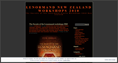 Desktop Screenshot of lenormandnz.wordpress.com