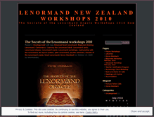 Tablet Screenshot of lenormandnz.wordpress.com