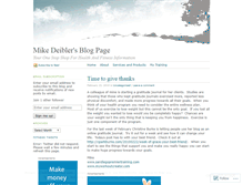 Tablet Screenshot of mikedeibler.wordpress.com