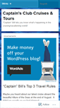 Mobile Screenshot of captainsclubcruises.wordpress.com