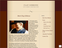 Tablet Screenshot of claygibbons.wordpress.com