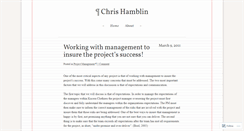 Desktop Screenshot of chamblin.wordpress.com