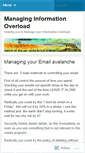 Mobile Screenshot of managingoverload.wordpress.com
