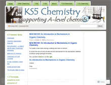 Tablet Screenshot of ks5chemistry.wordpress.com