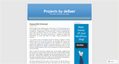 Desktop Screenshot of debaer.wordpress.com