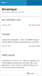 Mobile Screenshot of cramique.wordpress.com