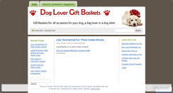 Desktop Screenshot of doglovergiftbaskets.wordpress.com