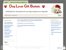 Tablet Screenshot of doglovergiftbaskets.wordpress.com