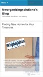 Mobile Screenshot of nworganizingsolutions.wordpress.com