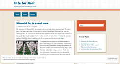 Desktop Screenshot of lifeforreel.wordpress.com