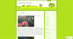 Desktop Screenshot of animalesdezoologicos.wordpress.com