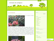 Tablet Screenshot of animalesdezoologicos.wordpress.com