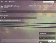 Tablet Screenshot of lunardaydreaming.wordpress.com