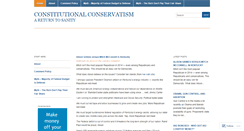 Desktop Screenshot of constitutionalconservative.wordpress.com