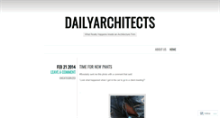 Desktop Screenshot of dailyarchitects.wordpress.com