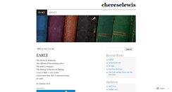 Desktop Screenshot of chereselewis.wordpress.com