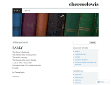 Tablet Screenshot of chereselewis.wordpress.com