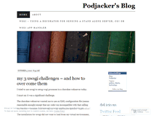 Tablet Screenshot of podjacker.wordpress.com