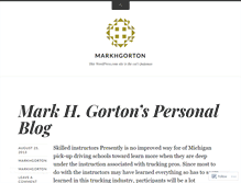 Tablet Screenshot of markhgorton.wordpress.com