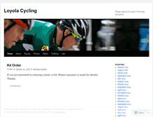 Tablet Screenshot of loyolacycling.wordpress.com