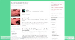Desktop Screenshot of momentsnotmemories.wordpress.com