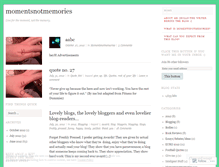 Tablet Screenshot of momentsnotmemories.wordpress.com