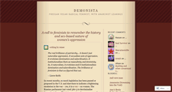 Desktop Screenshot of demonista.wordpress.com