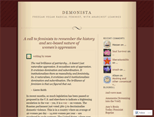 Tablet Screenshot of demonista.wordpress.com