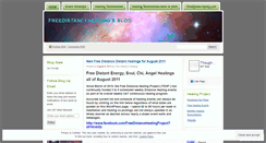 Desktop Screenshot of freedistancehealings.wordpress.com