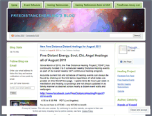Tablet Screenshot of freedistancehealings.wordpress.com