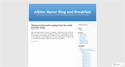 Desktop Screenshot of albionmanor.wordpress.com